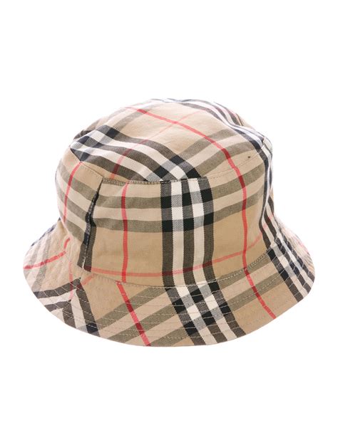 burberry baby bucket hat|Burberry reversible check hat.